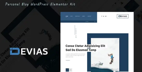 Devias – Blog & Magazine Elementor Template Kit